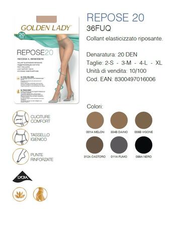 GOLD    36FEK- 36fek repose 20 collant donna lycra - Fratelli Parenti